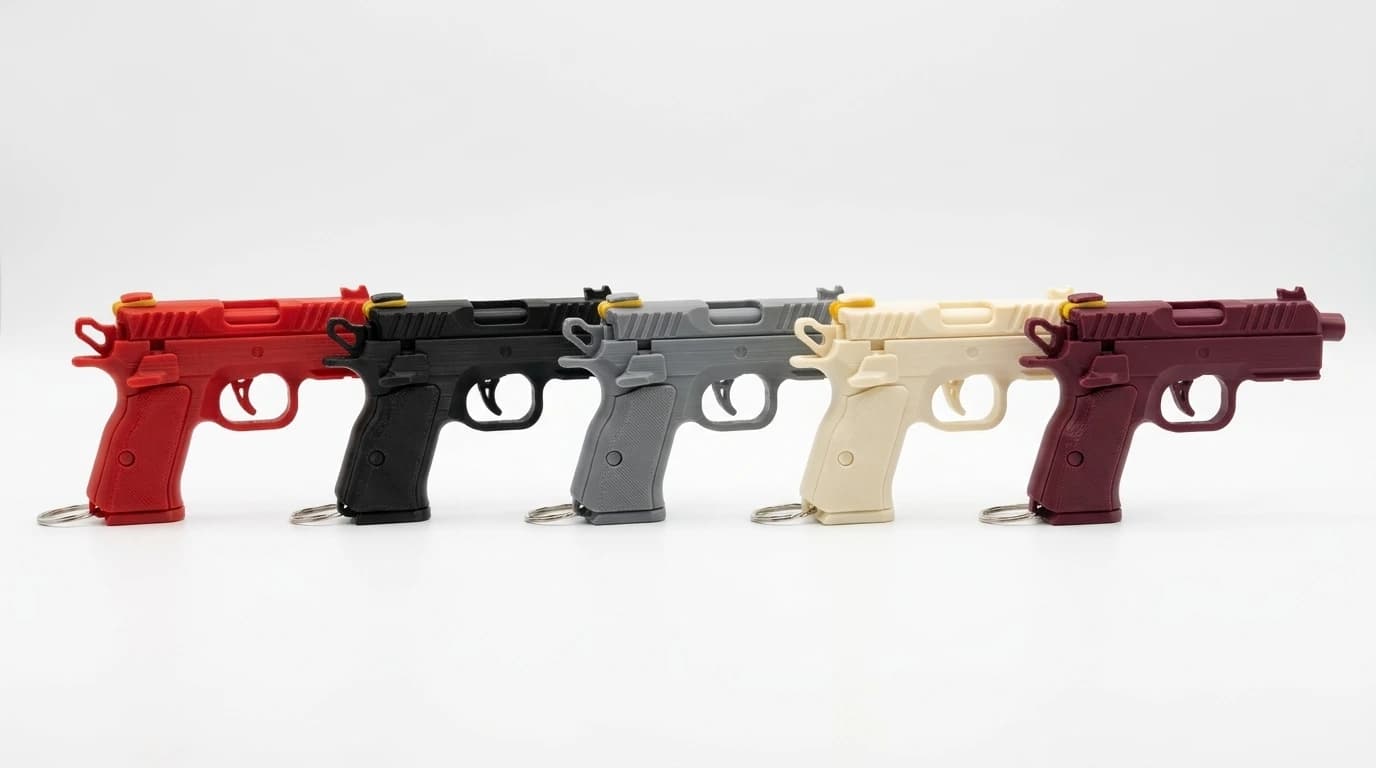 Glock Fidget Keychain – Slide-Action Toy